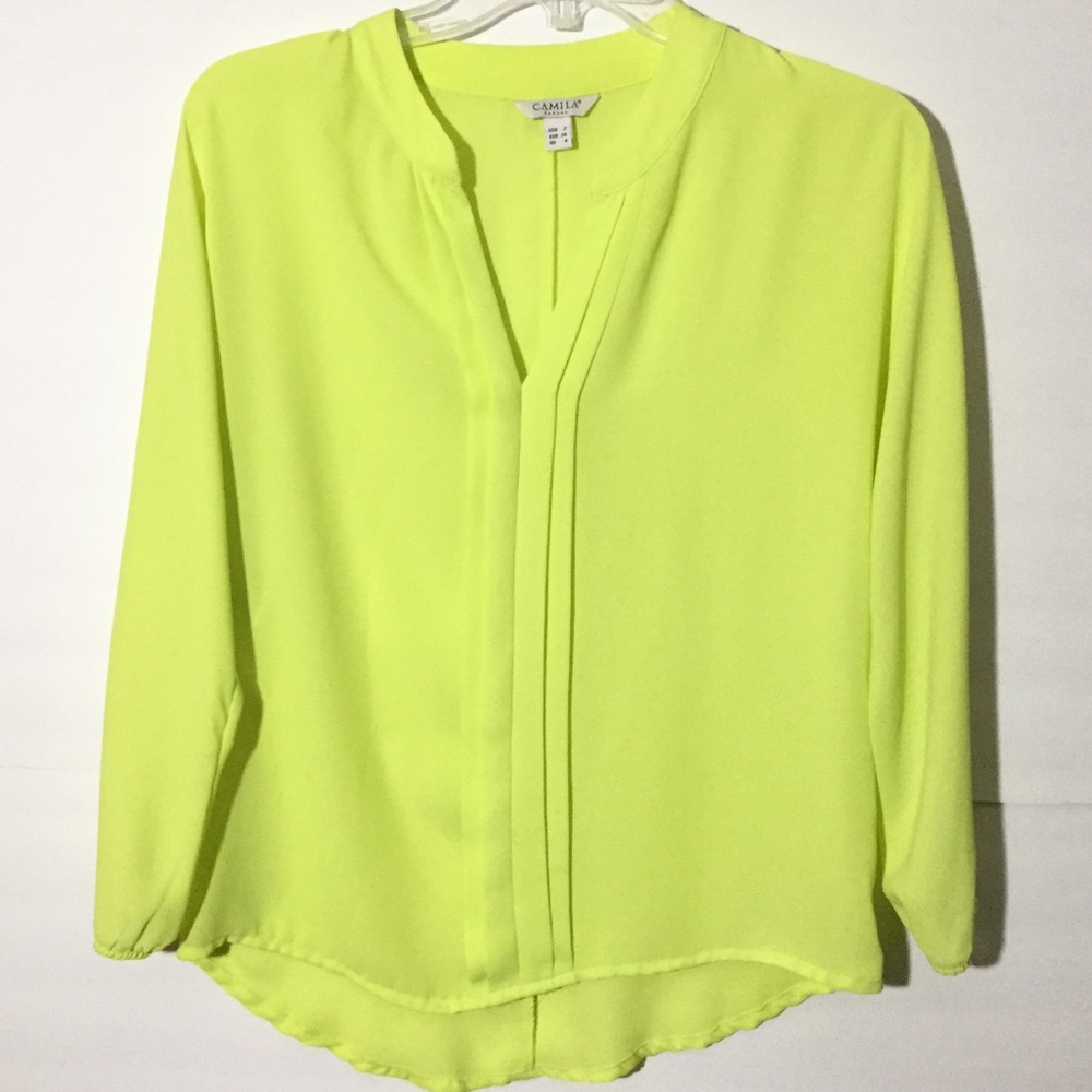 Neon Yellow long sleeve shirt